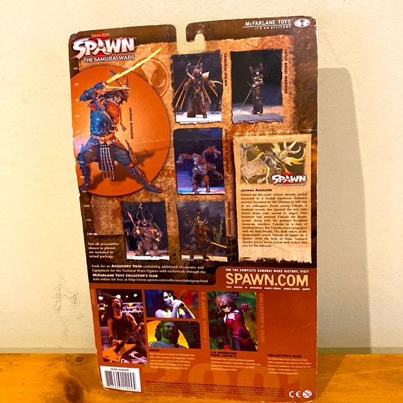 2001 McFarlane Toys Dark Ages Spawn Ser 19 The Samurai Wars Jackal Assassin NIP - Picture 2 of 10
